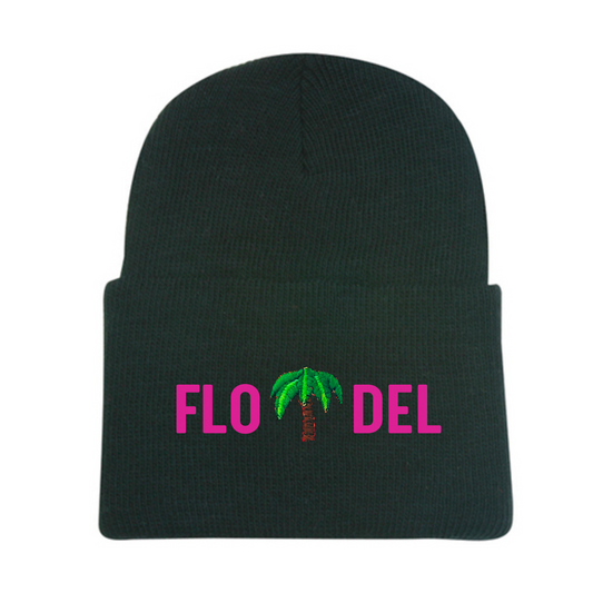 FLO DEL Super Stretch Knit Beanie | Black
