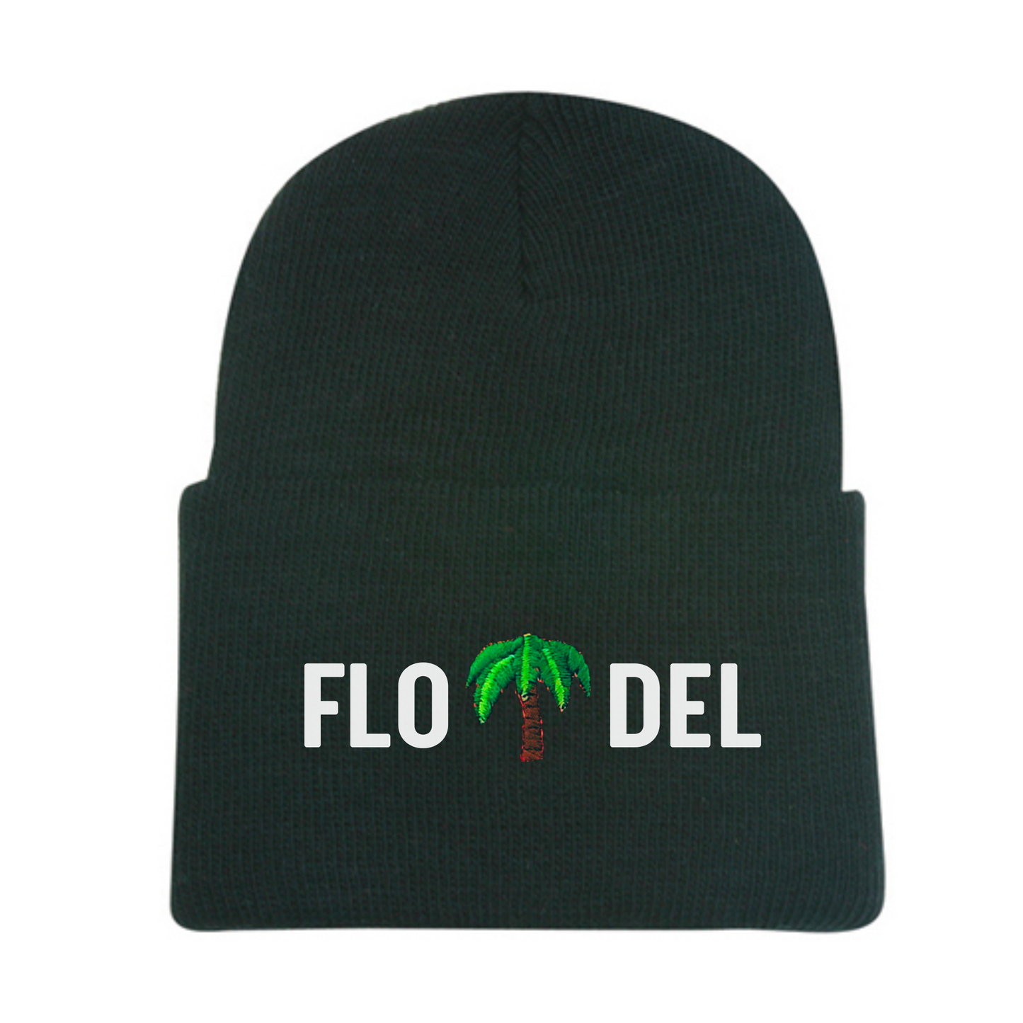 FLO DEL Super Stretch Knit Beanie | Black