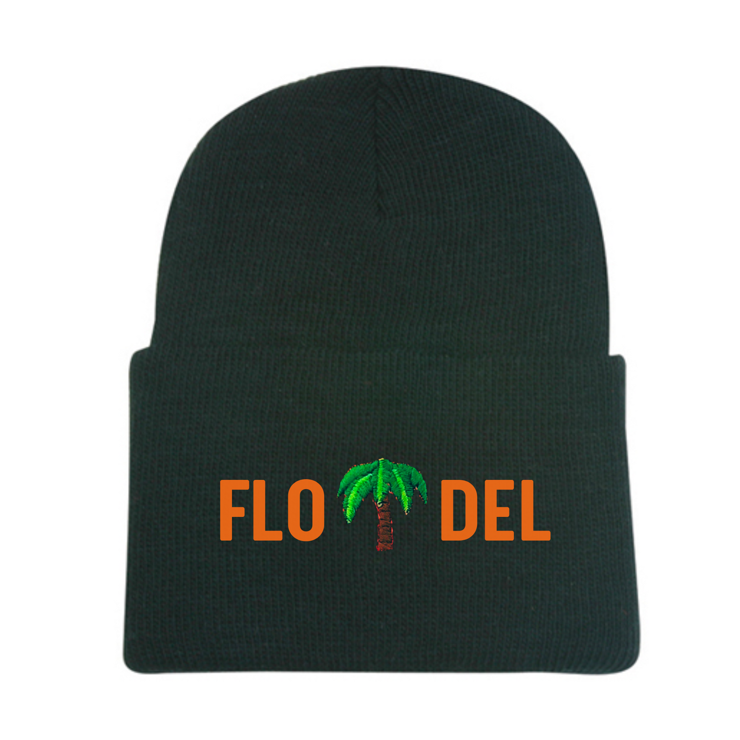 FLO DEL Super Stretch Knit Beanie | Black