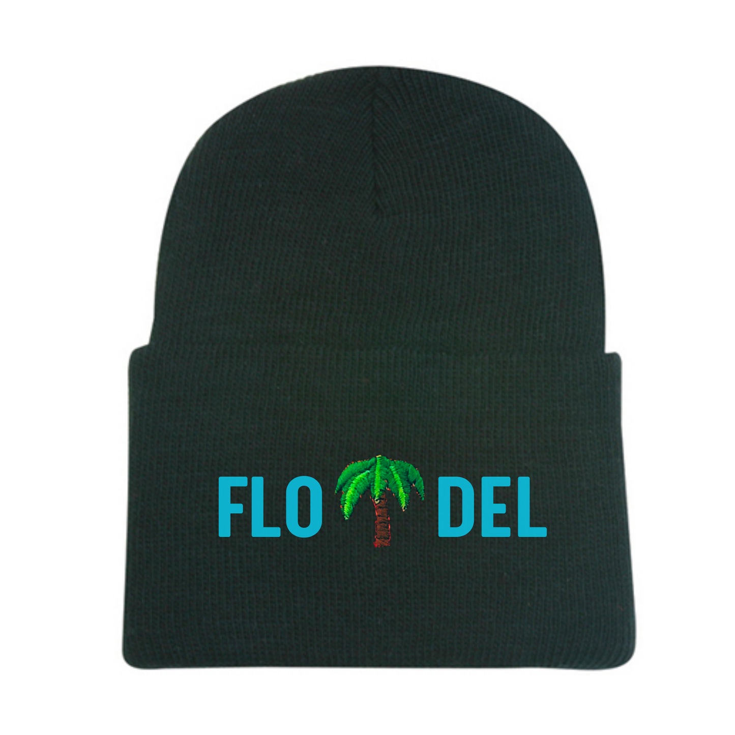 FLO DEL Super Stretch Knit Beanie | Black
