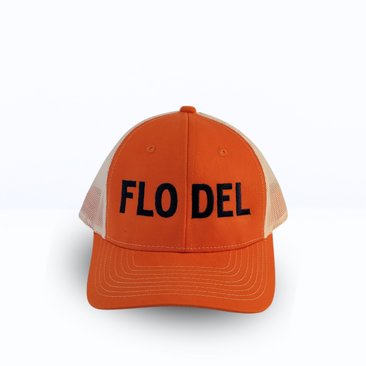 FLO DEL Snapback Trucker Hat w/ White Mesh Back | 6 Colors
