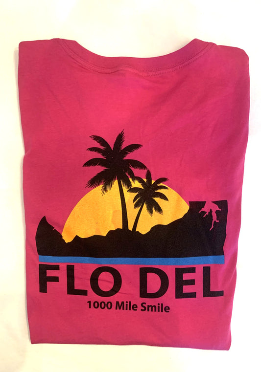 FLO DEL New Logo Women's V-Neck Relaxed Fit Tee, Short Sleeve | 2 Colors