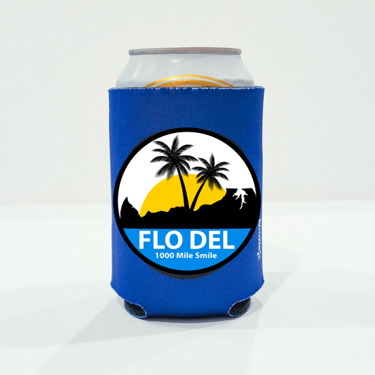 FLO DEL Standard Can & Bottle Koozies | Royal Blue