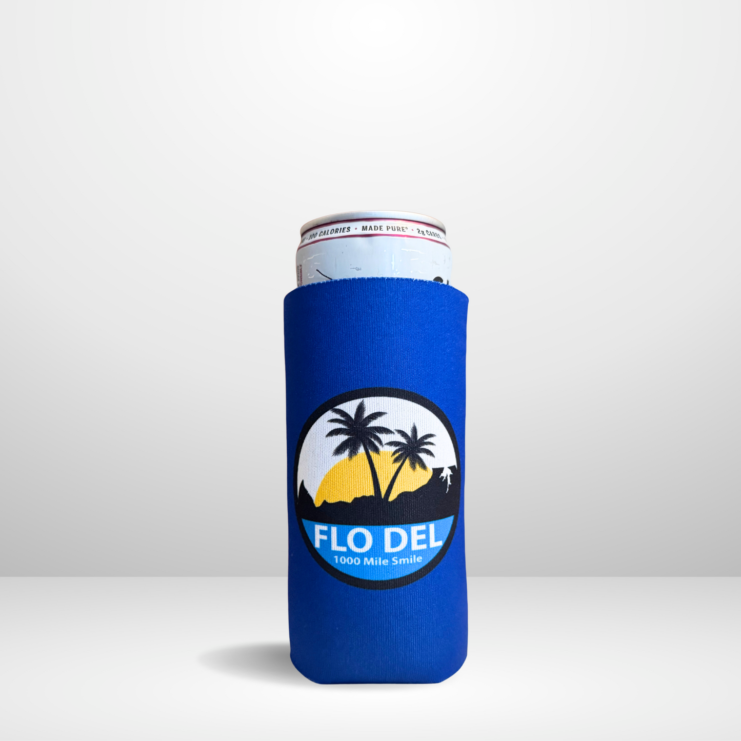 FLO DEL Standard Can & Bottle Koozies | Royal Blue