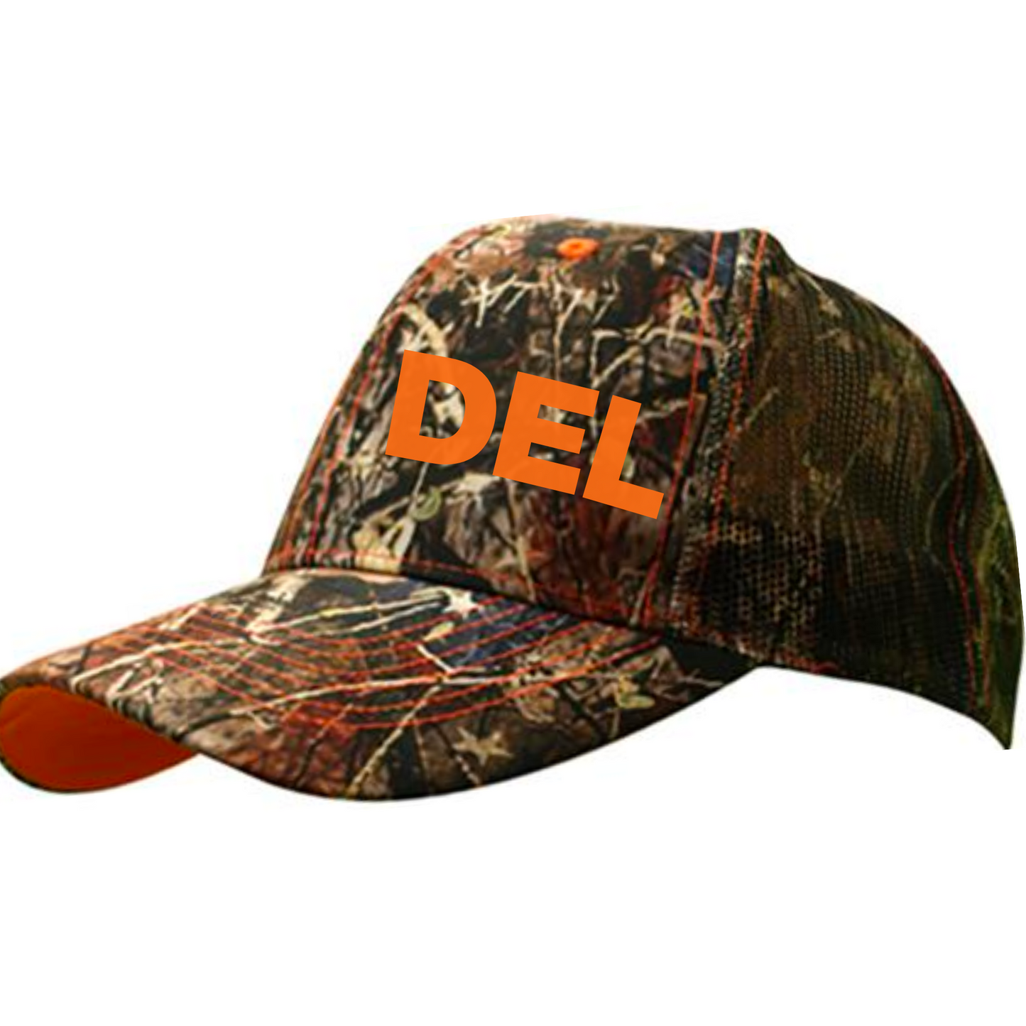 FLO DEL Camo Snapback Trucker Hat w/ Neon Under Brim | 2 Colors