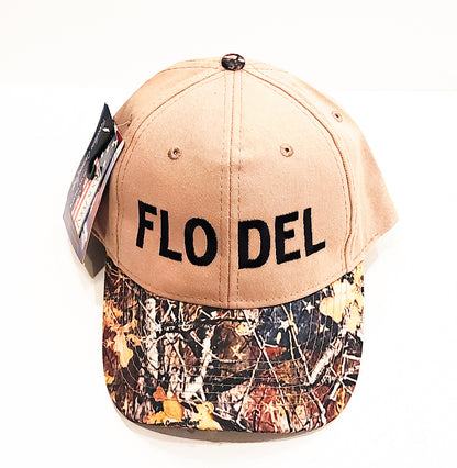 FLO DEL Camo Brim Hat w/ Velcro Back | 4 Colors