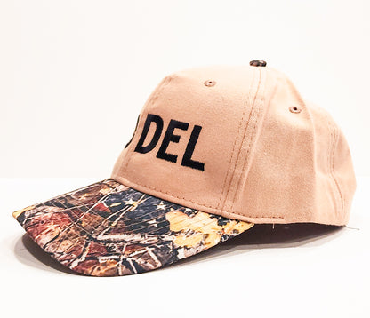 FLO DEL Camo Brim Hat w/ Velcro Back | 4 Colors