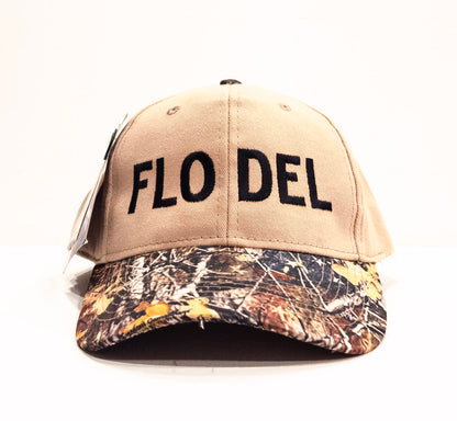 FLO DEL Camo Brim Hat w/ Velcro Back | 4 Colors