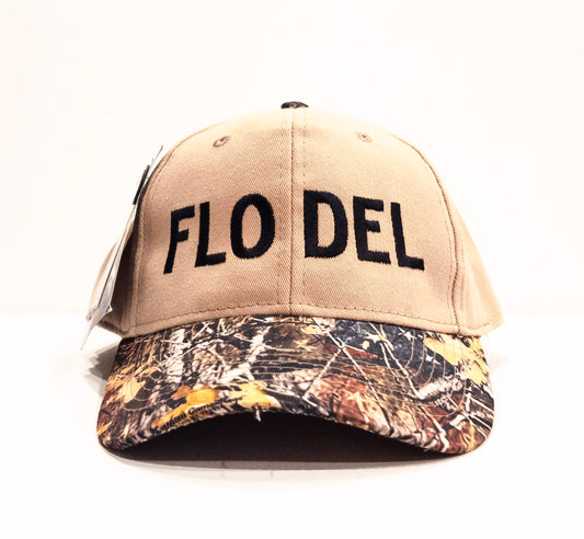 FLO DEL Camo Brim Hat w/ Velcro Back | 4 Colors