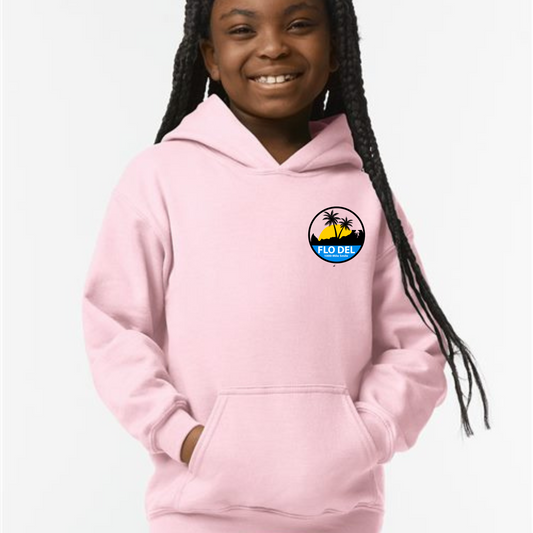 FLO DEL Youth Soft Style Hooded Sweatshirt | 2 Colors