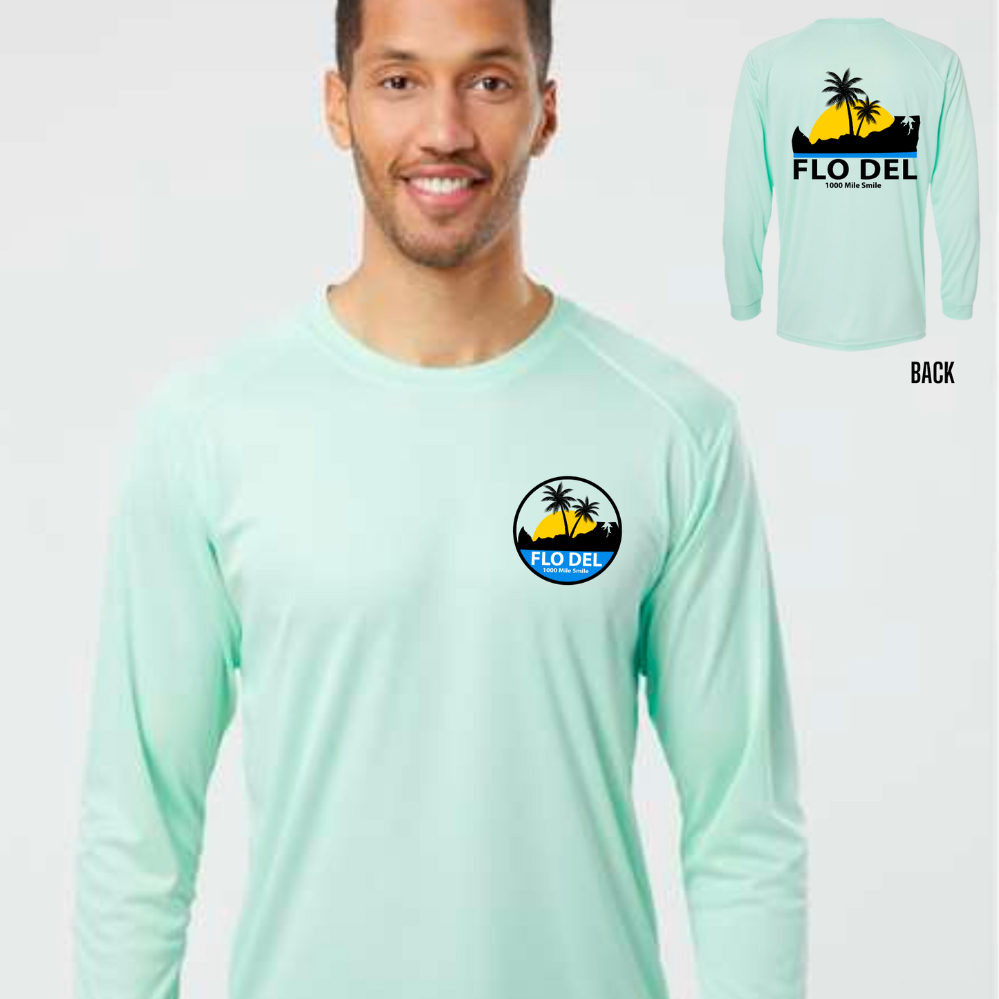 FLO DEL UPF50 Performance Unisex Long Sleeve Tee | 2 Colors