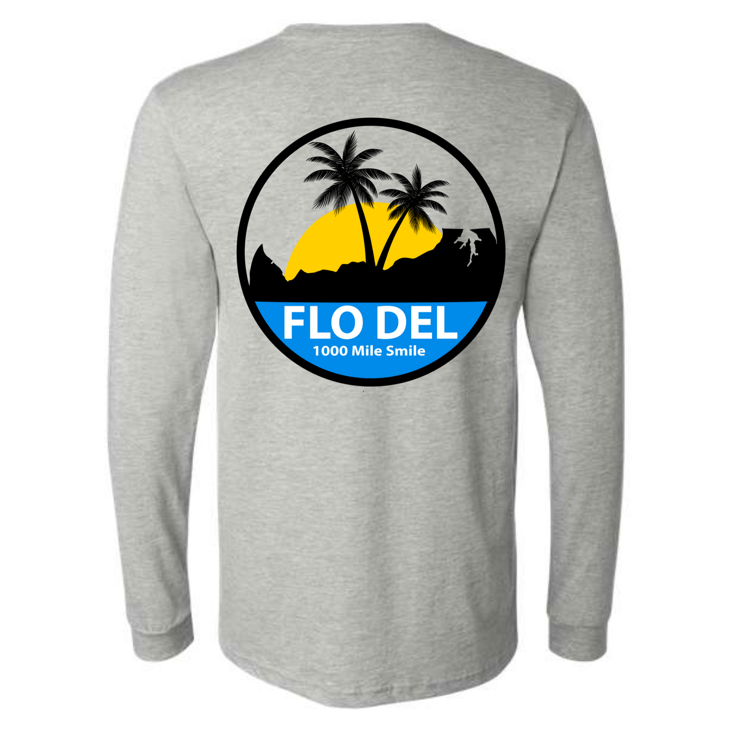 FLO DEL Round Logo Unisex Long Sleeve Jersey Tee by | 2 Colors