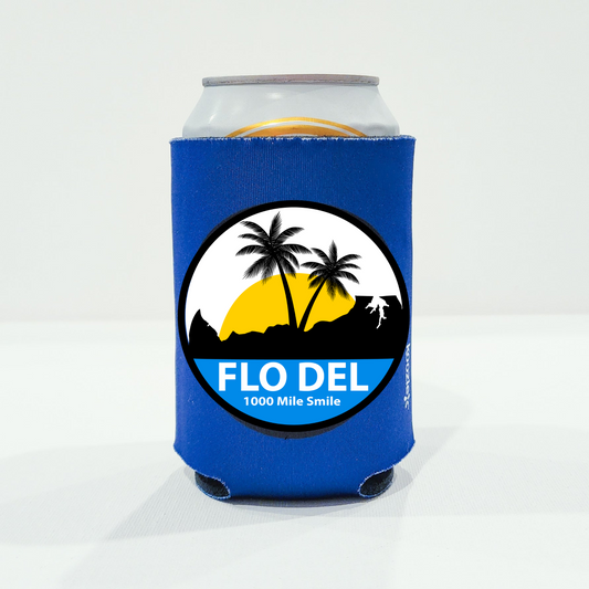 FLO DEL Standard Can & Bottle Koozie | Royal Blue