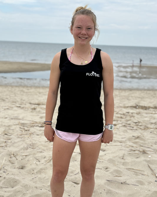FLO DEL NEW! Logo Women's Gildan Softstyle Tank Top | Black