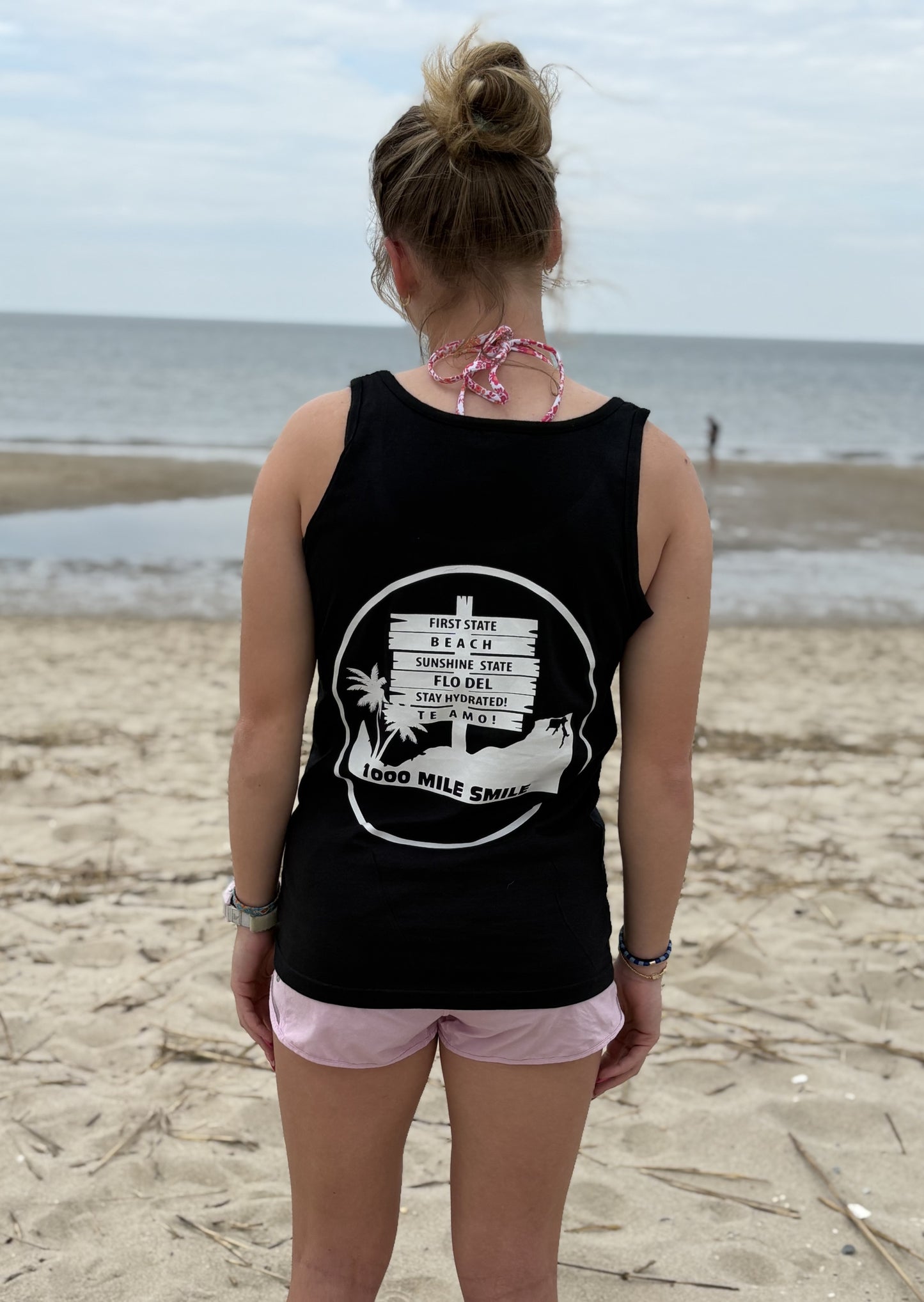 FLO DEL NEW! Logo Women's Gildan Softstyle Tank Top | Black