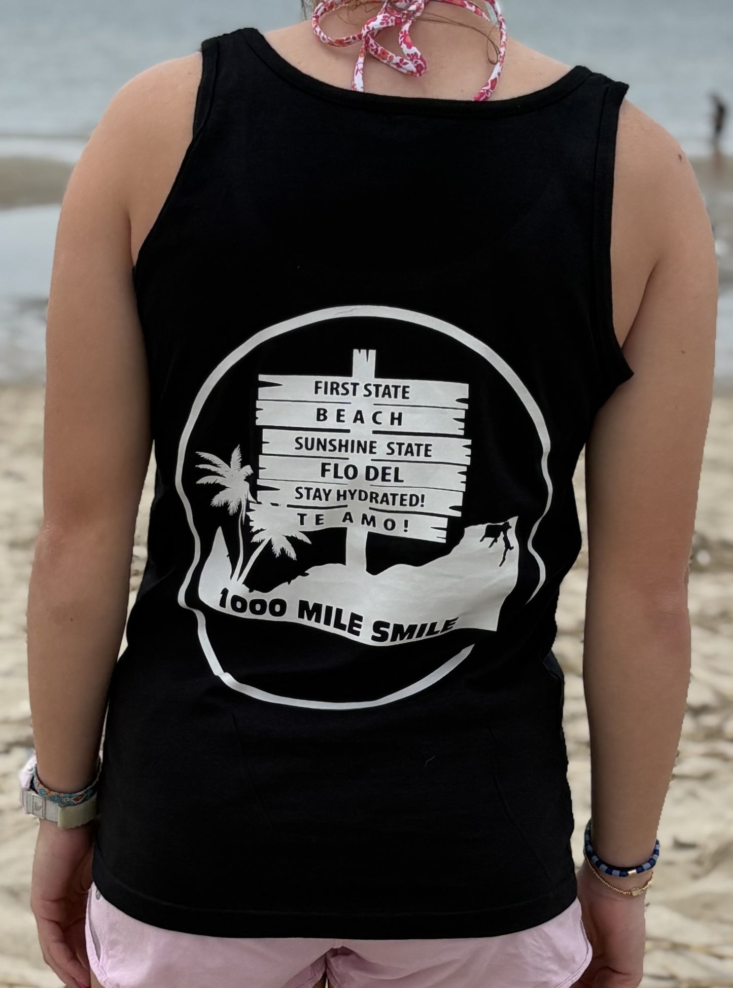 FLO DEL NEW! Logo Women's Gildan Softstyle Tank Top | Black